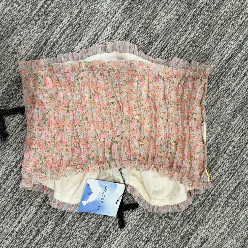 MAJORELLE Floral Pink Crop Top - Picture 5 of 7